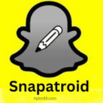 Snaptroid APK banner with download details.